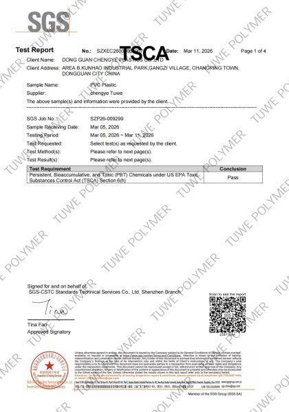 TSCA for PVC Compound